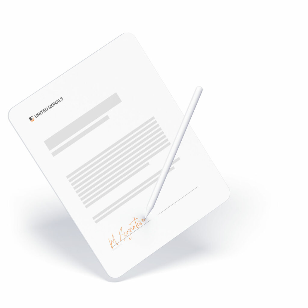 Paperless Contracts - United Signals
